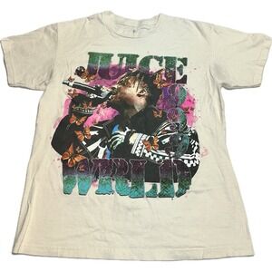 Juice World 999 Crewneck‎ Graphic Tshirt Mens Size Medium White Hip Hop Rap
